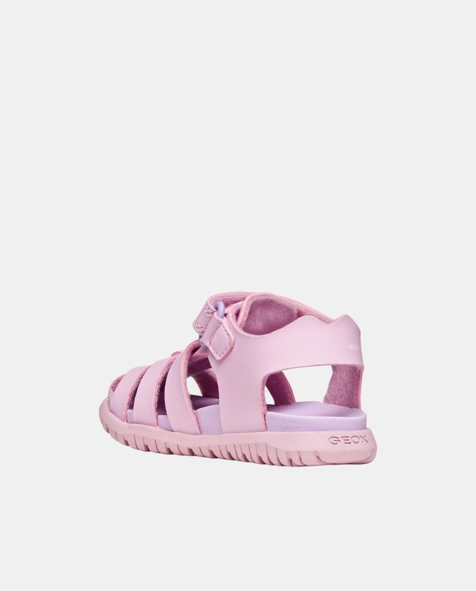 Sandálias Fechadas de Bebé Resistentes à Água Rosa-pastilha-6
