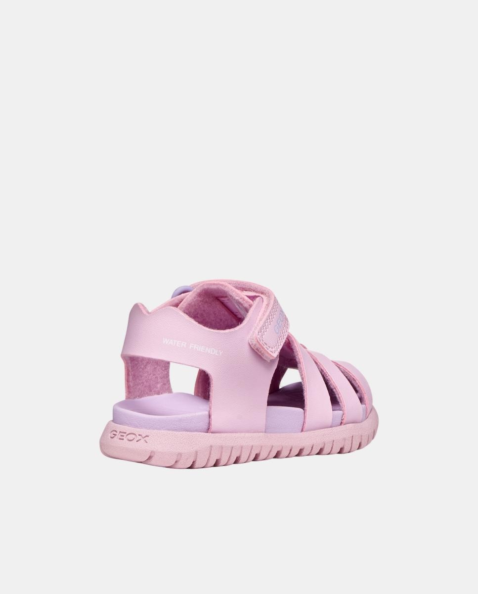 Sandálias Fechadas de Bebé Resistentes à Água Rosa-pastilha-7