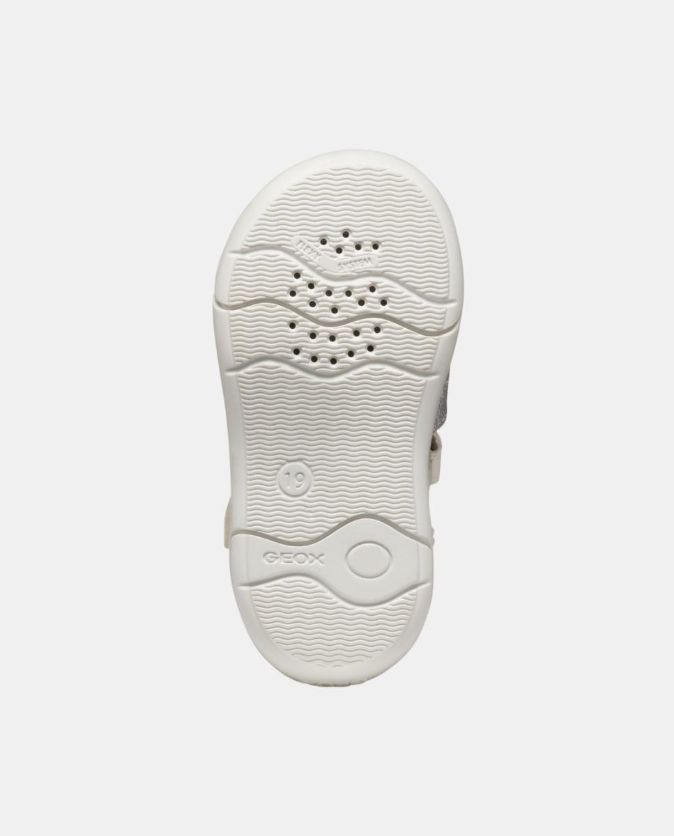 Sandálias Fechadas de Bebé Primeiros Passos Geox Branco-9