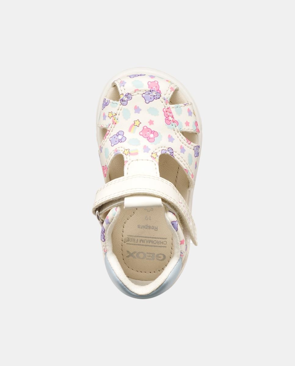 Sandálias Fechadas de Bebé Primeiros Passos Branco-5