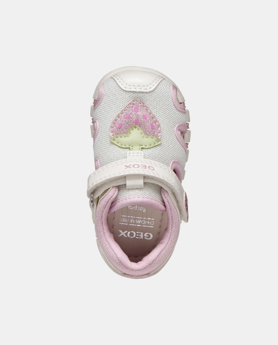 Sandálias de Bebé Primeiros Passos Geox Branco-8