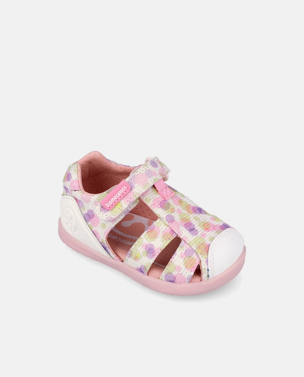 Sandálias de Lona com Velcro Biomecanics Multicolor-4