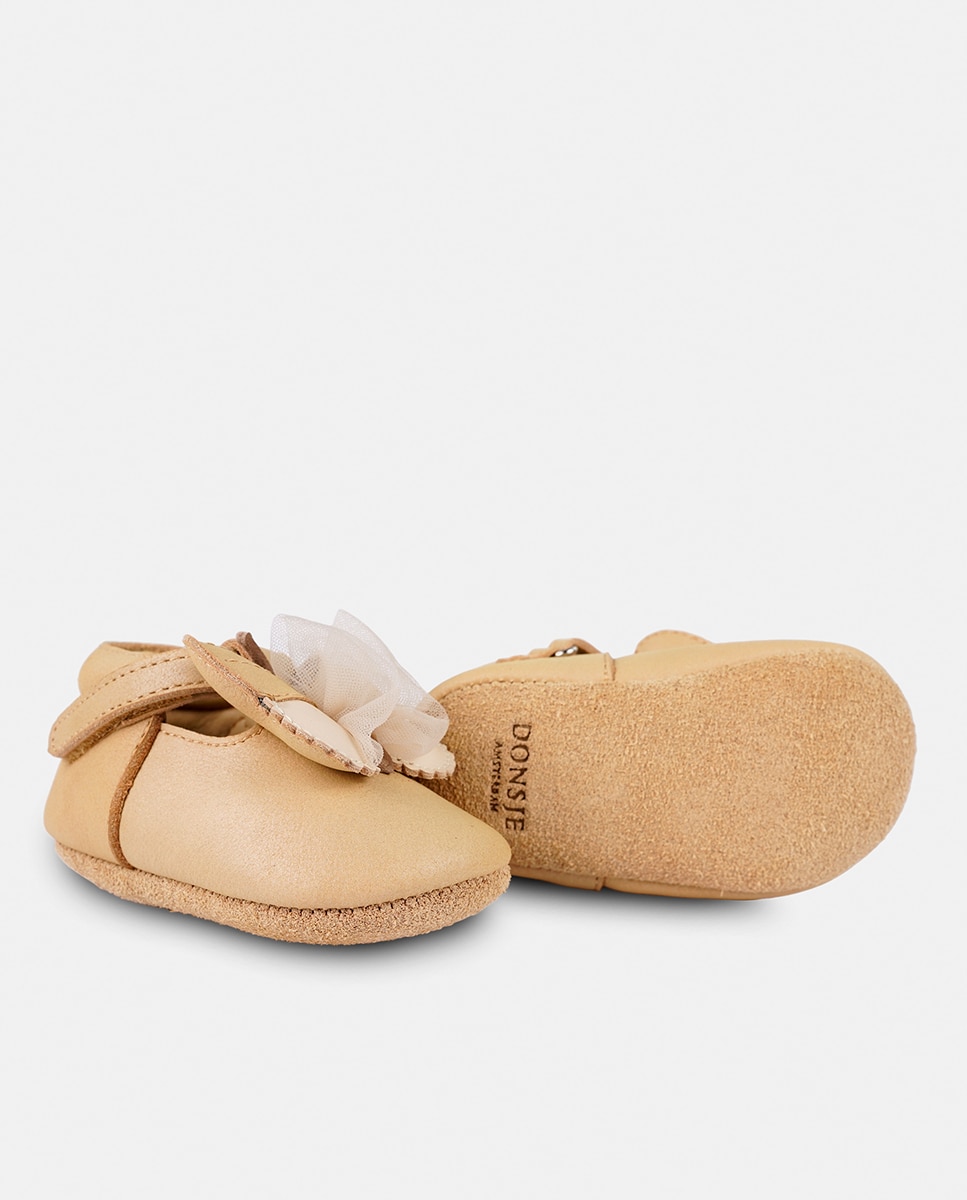 Zapato de bebé con velcro - Donsje - Beige Beige-1