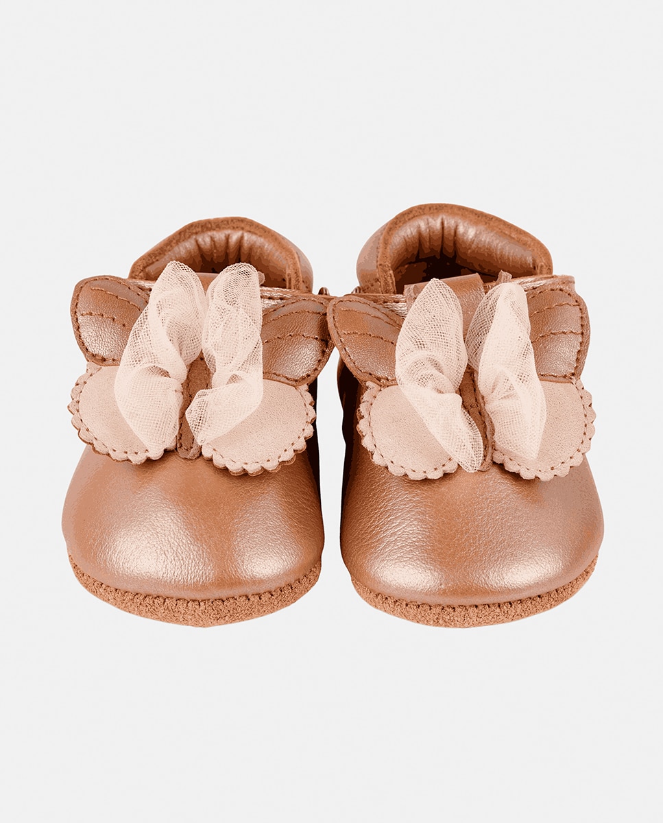 Sapatos de Bebé com Velcro Rosa-claro-2