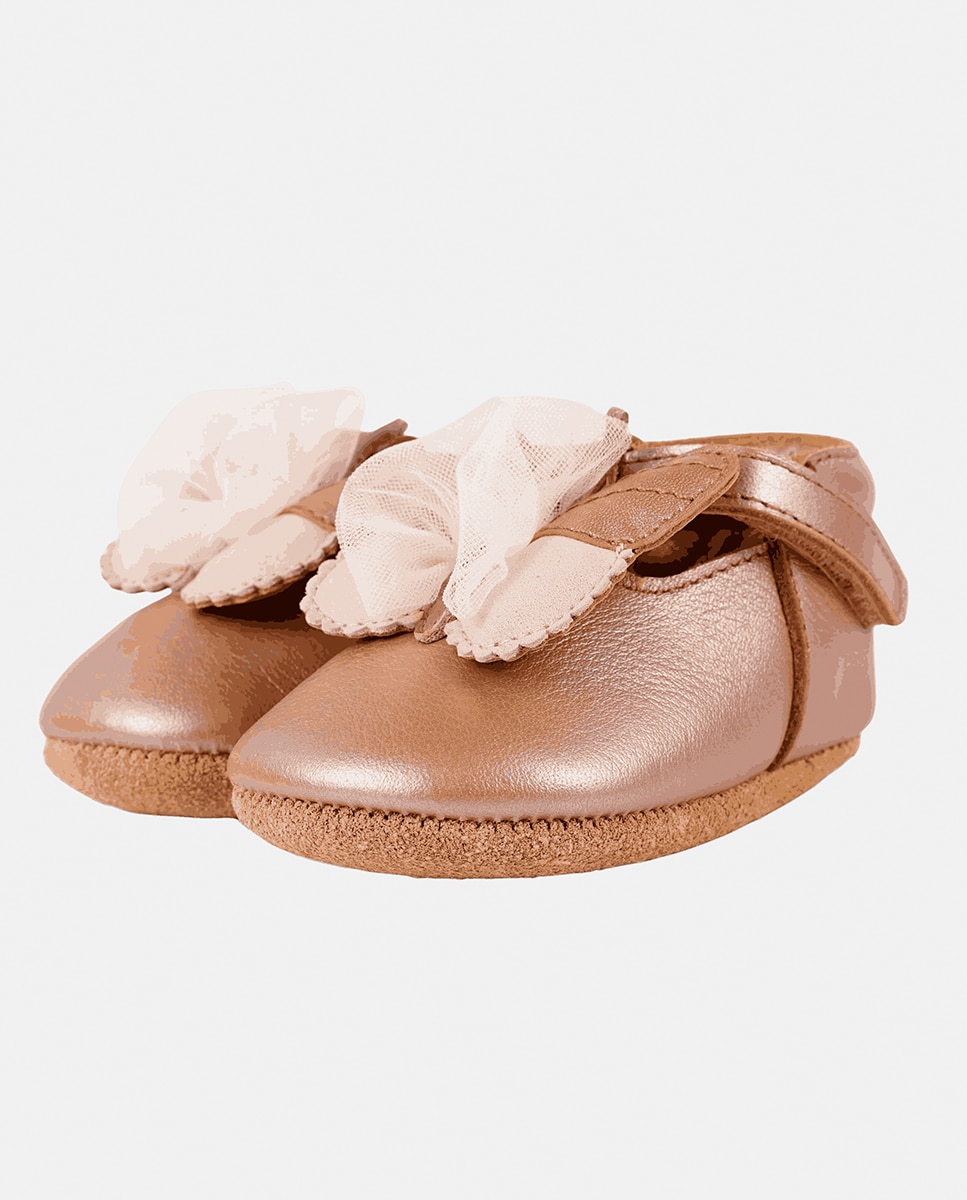 Sapatos de Bebé com Velcro Rosa-claro-4