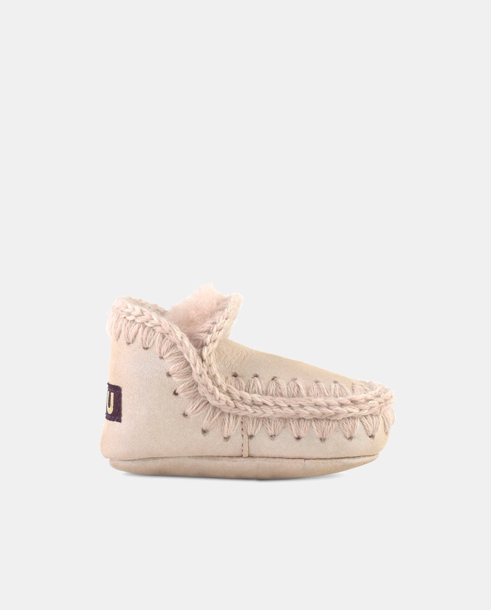 Imagem 0 de Botas de Bebé com Tira de Crochet e em Pele