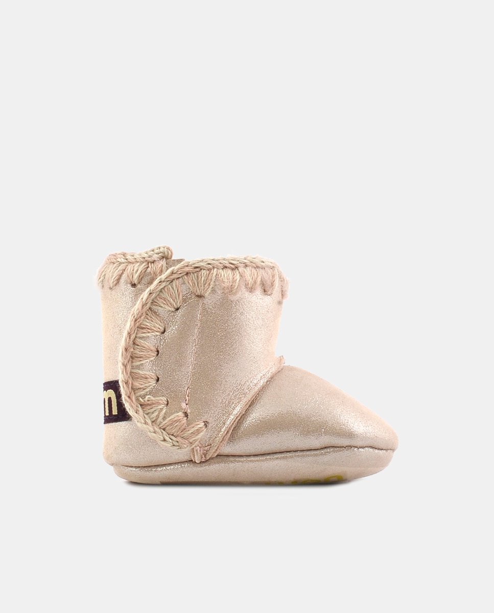 Imagem 0 de Botas de Bebé com Tira de Crochet e em Pele