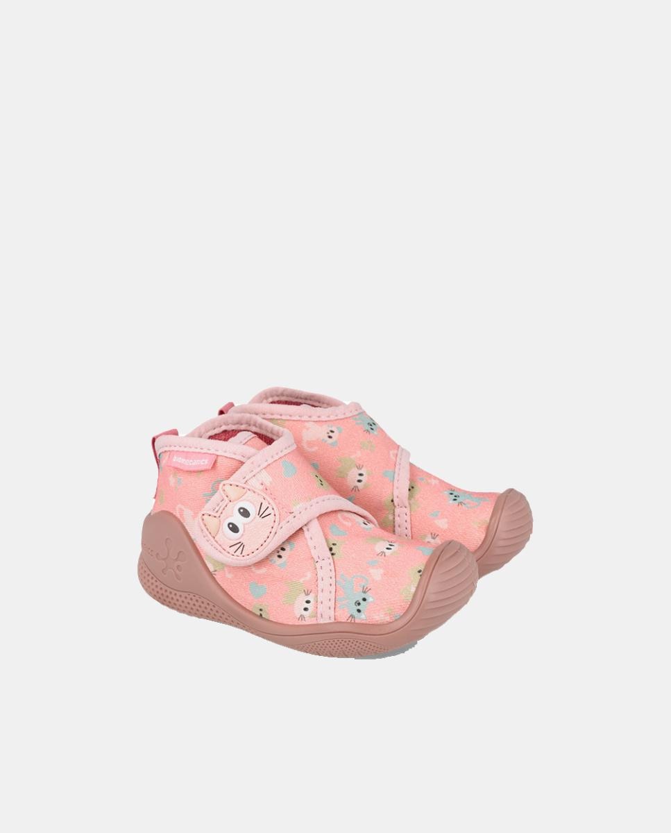 Pantufas para Primeiros Passos com Biqueira Protegida Biomecanics Rosa-5