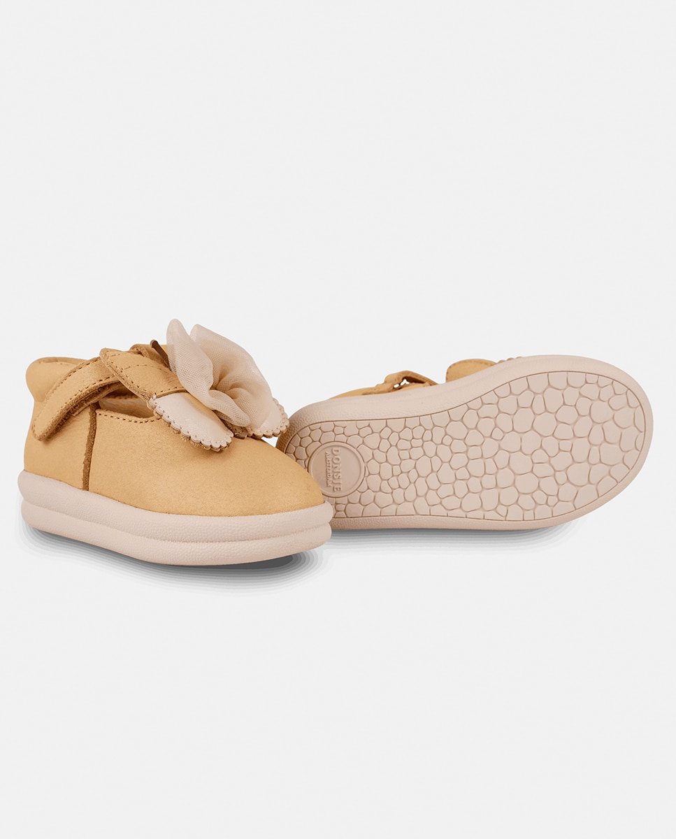 Zapato para niños pequeños con correa de velcro - Donsje - Beige Beige-5