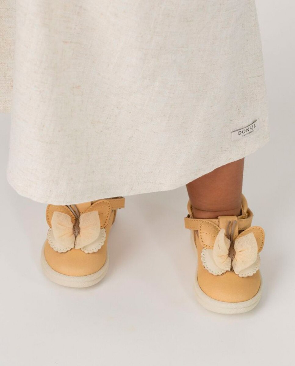 Zapato para niños pequeños con correa de velcro - Donsje - Beige Beige-6