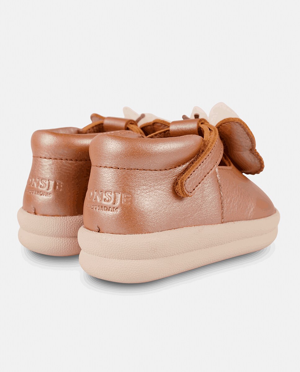 Sapatos para Crianças Pequenas com Correia de Velcro Rosa-claro-3