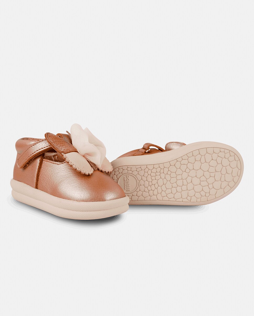 Sapatos para Crianças Pequenas com Correia de Velcro Rosa-claro-4