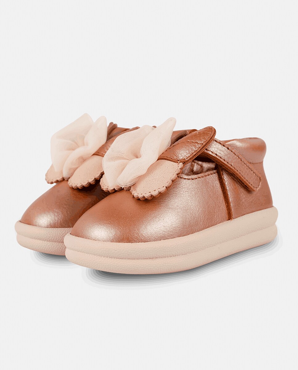 Sapatos para Crianças Pequenas com Correia de Velcro Rosa-claro-5