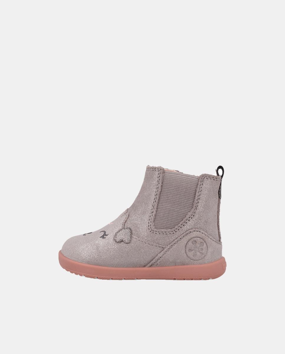 Botins Barefoot para Primeiros Passos com Biqueira Redonda Biomecanics Cinzento-5