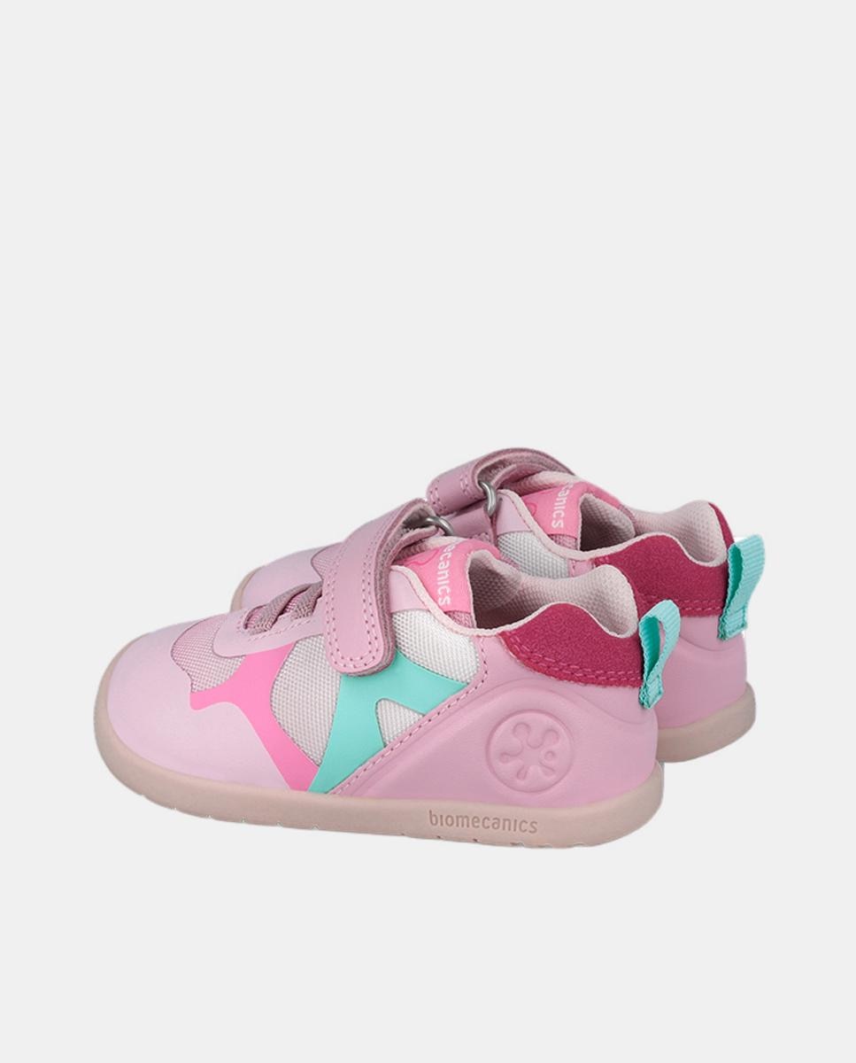 Sapatilhas com Elásticos e Velcro Rosa-pastilha-3