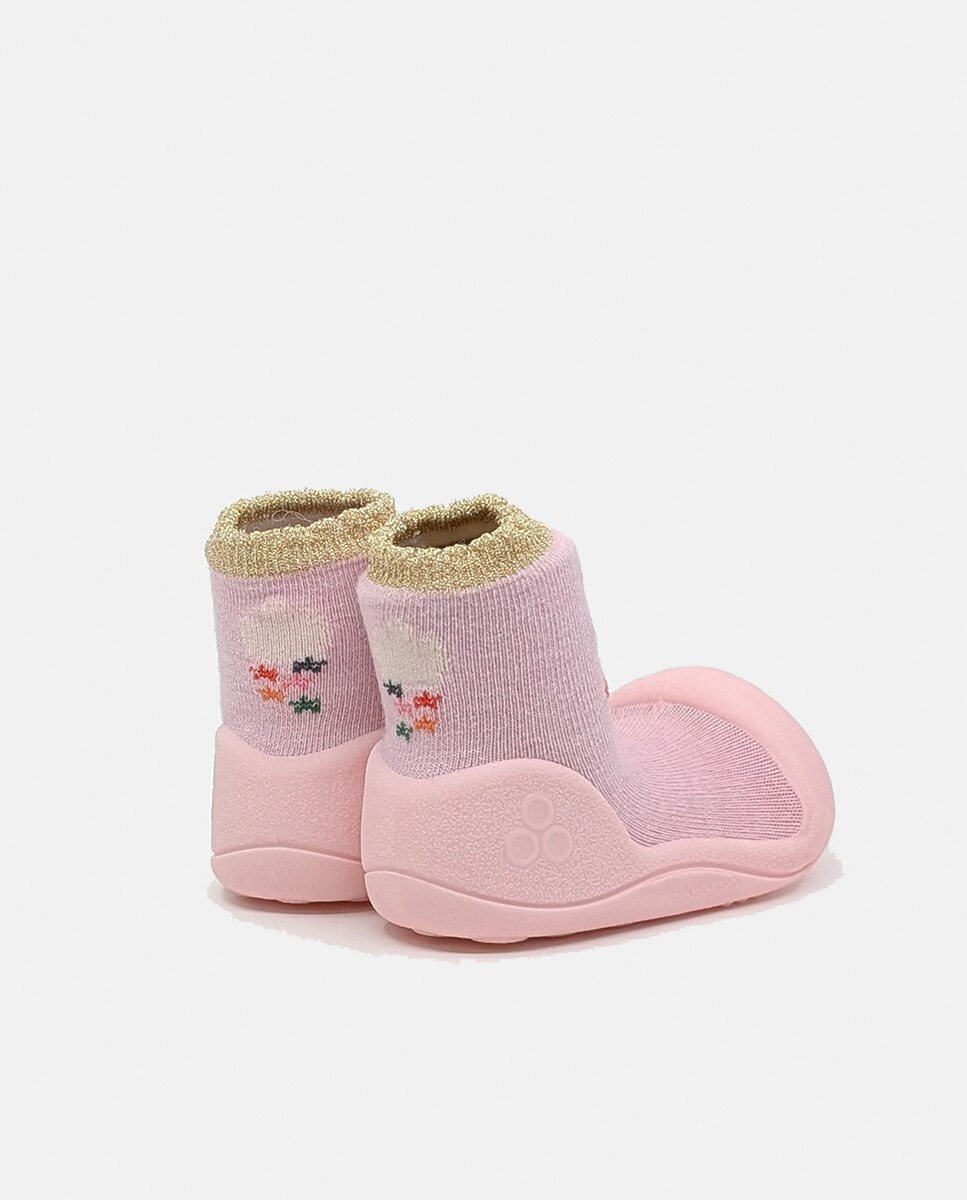 Botas de Tricot de Bebé Attipas Rosa Nude-2