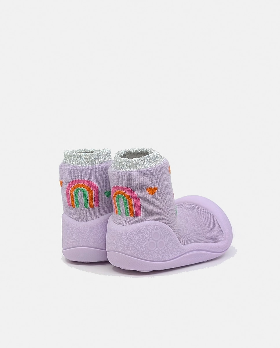 Botas de Tricot de Bebé Lilás claro-2