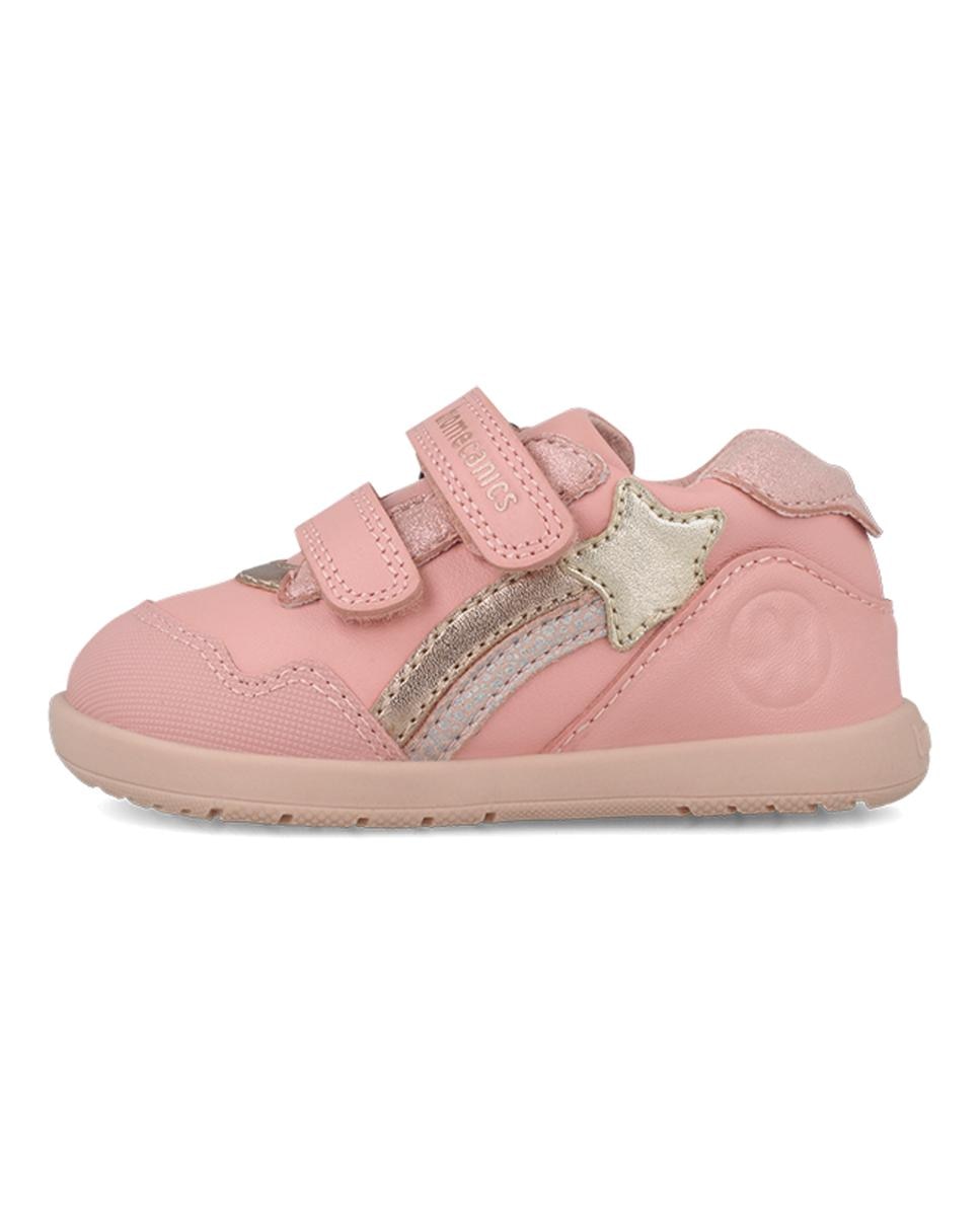 Sapatilhas Barefoot para Primeiros Passos com Biqueira Redonda Biomecanics Rosa-2