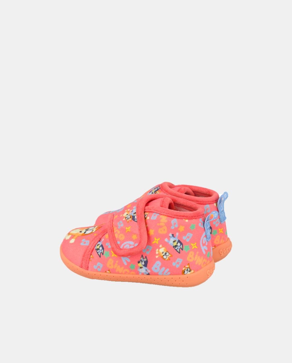 Pantufas barefoot Bluey  com fecho de velcro Vermelho-3