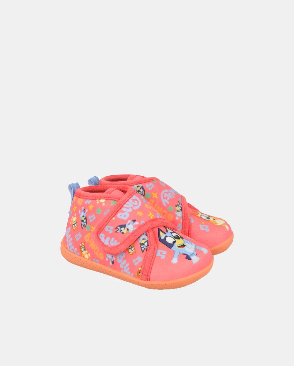 Pantufas barefoot Bluey  com fecho de velcro Vermelho-5