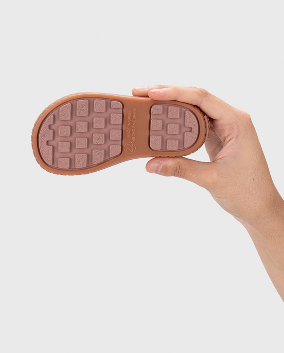 Zapatilla de estar por casa para niños y niñas con detalle de unicornio, de concepto barefoot medium. - Igor - Rosa claro Rosa claro-5