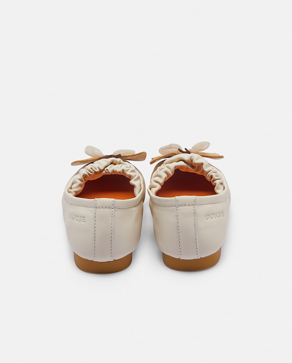 Zapato infantil con correa elástica - Donsje - Beige Beige-3