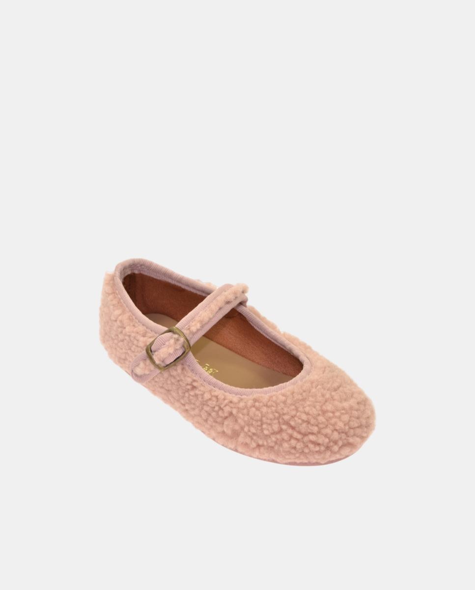 Imagem 0 de Sapatos de Presilha em Pelo de Borrego com Fivela