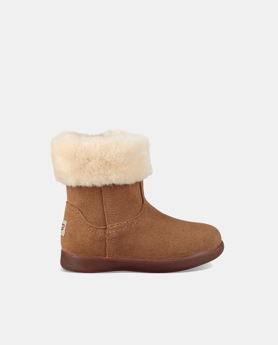 Botas Jorie II de Bebé com Fecho de Correr e Cano de Pelo UGG Castanho-1