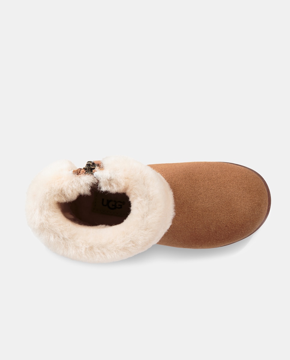 Botas Jorie II de Bebé com Fecho de Correr e Cano de Pelo UGG Castanho-3