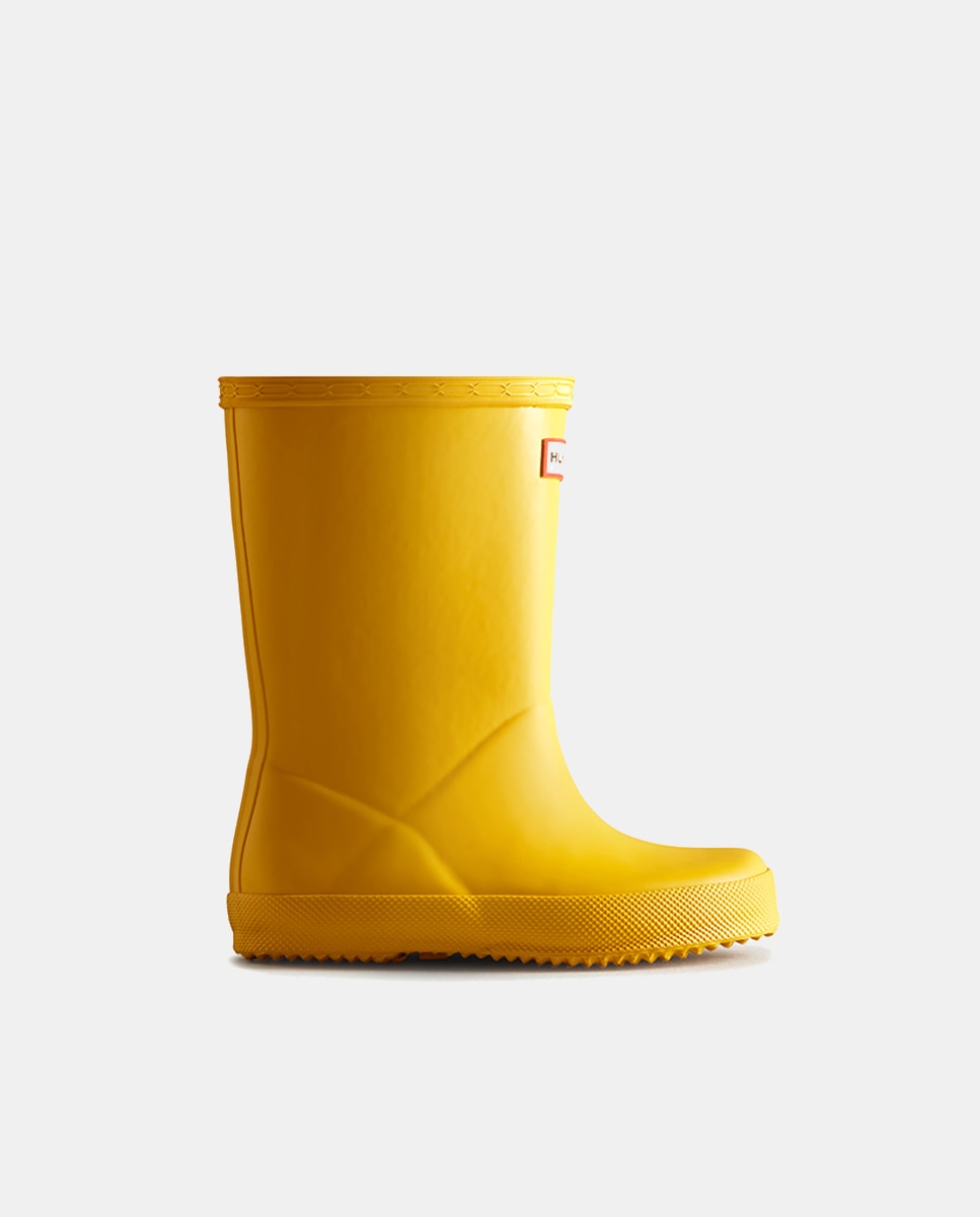Galochas Original de Bebé com Acabamento Mate e Detalhe de Logótipo Amarelo-1