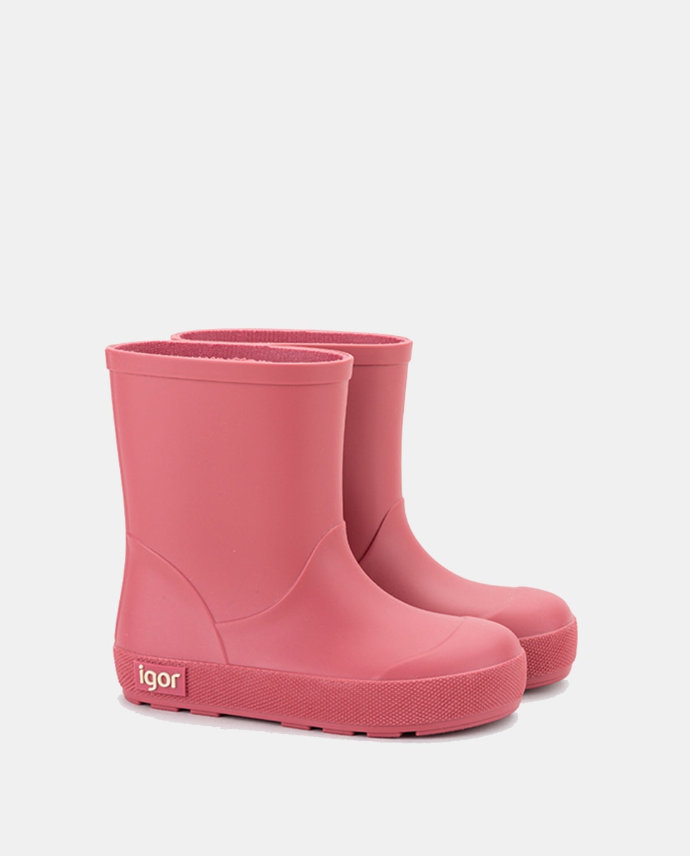 Botas de agua Yogi de bebés con acabado mate - Igor - Rosa Rosa-2