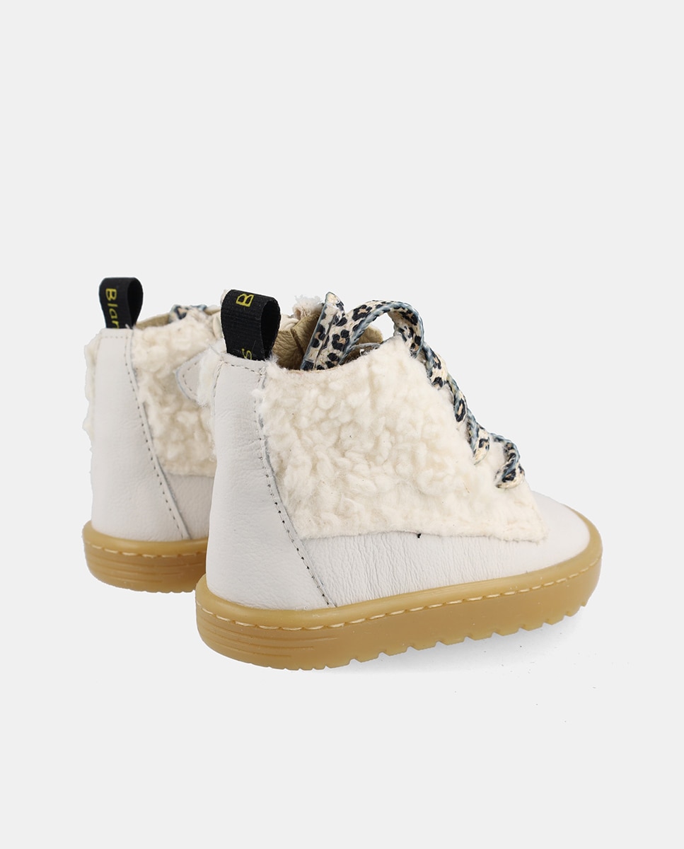 Botas de Bebé Barefoot com Atacadores e Fecho de Correr Branco-2