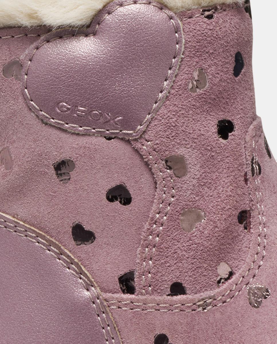 Botins Transpiráveis Informais e Ligeiros de Bebé Geox Rosa-2