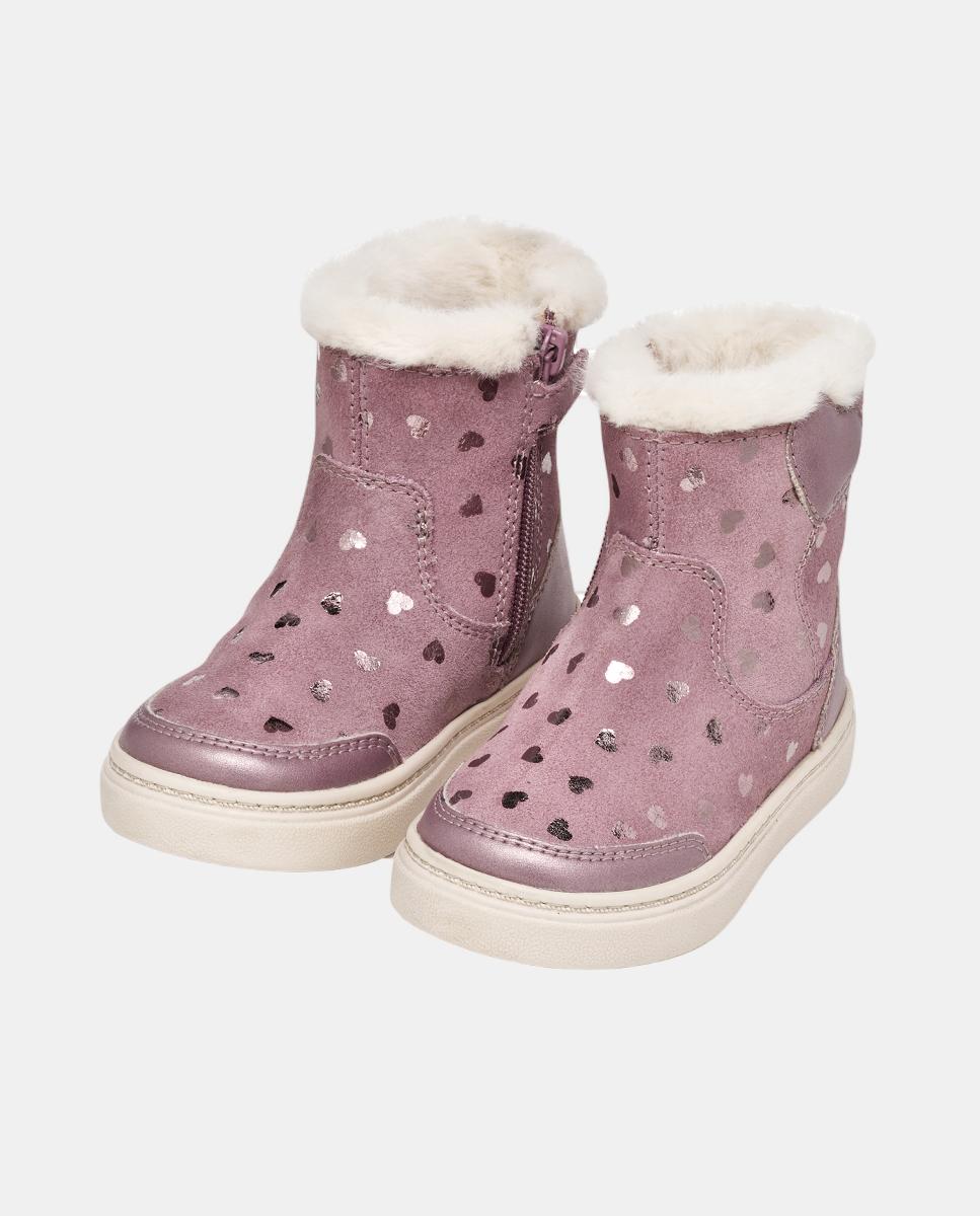Botins Transpiráveis Informais e Ligeiros de Bebé Geox Rosa-3
