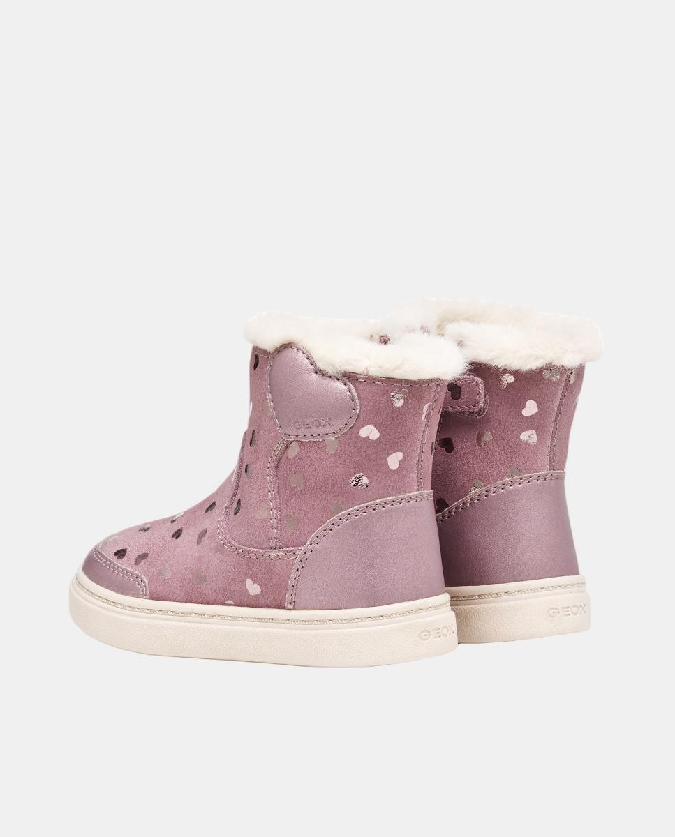 Botins Transpiráveis Informais e Ligeiros de Bebé Geox Rosa-4