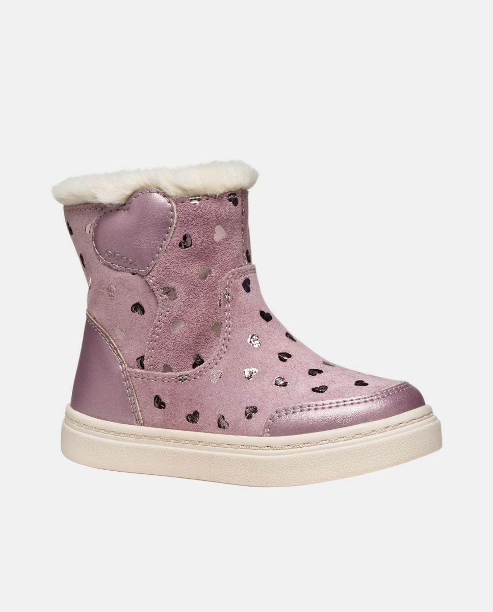 Botins Transpiráveis Informais e Ligeiros de Bebé Geox Rosa-5