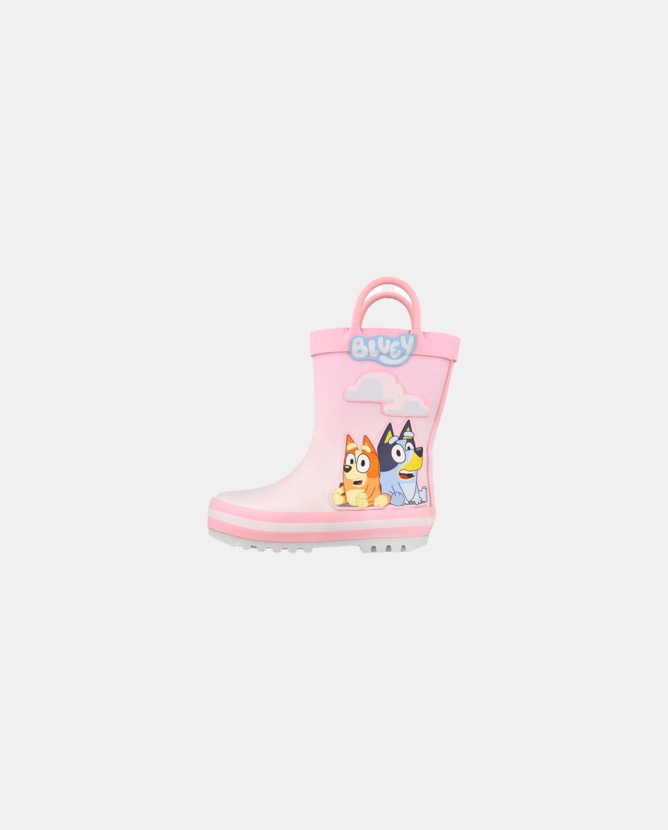 Botas de agua Bluey com ponta redonda. Rosa-2