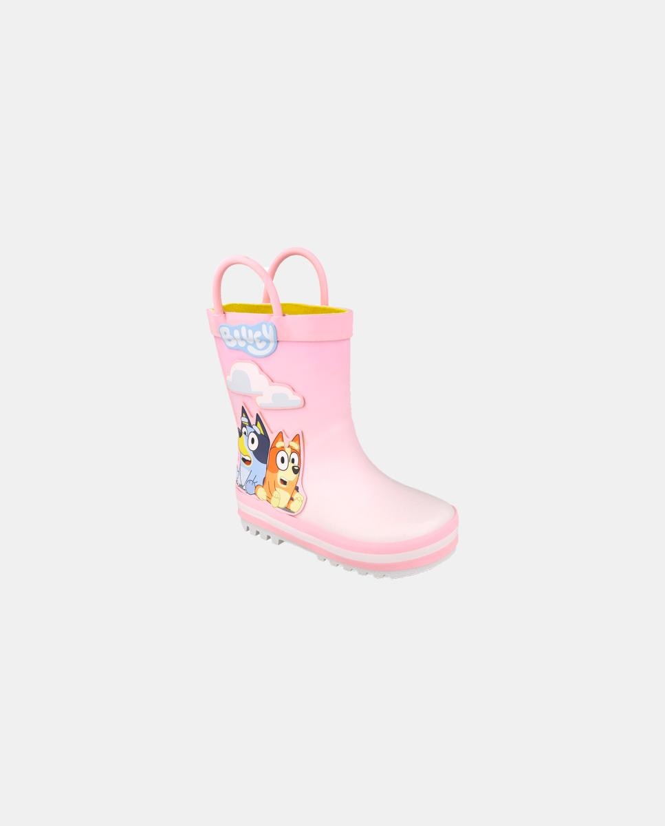 Botas de agua Bluey com ponta redonda. Rosa-4