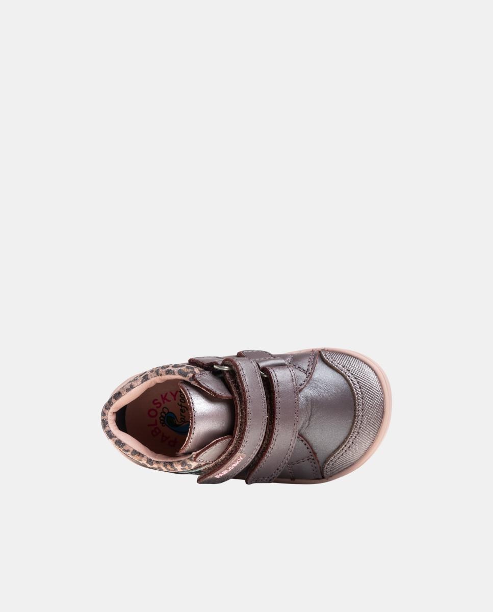 Sapatilhas Desportivas Barefoot de Bebé Roxos-4
