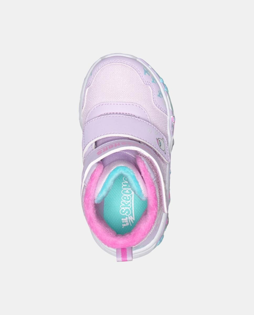 Sapatilhas Desportivas de Bebé Tipo Bota com Desenho Winter na Sola Lilás claro-3