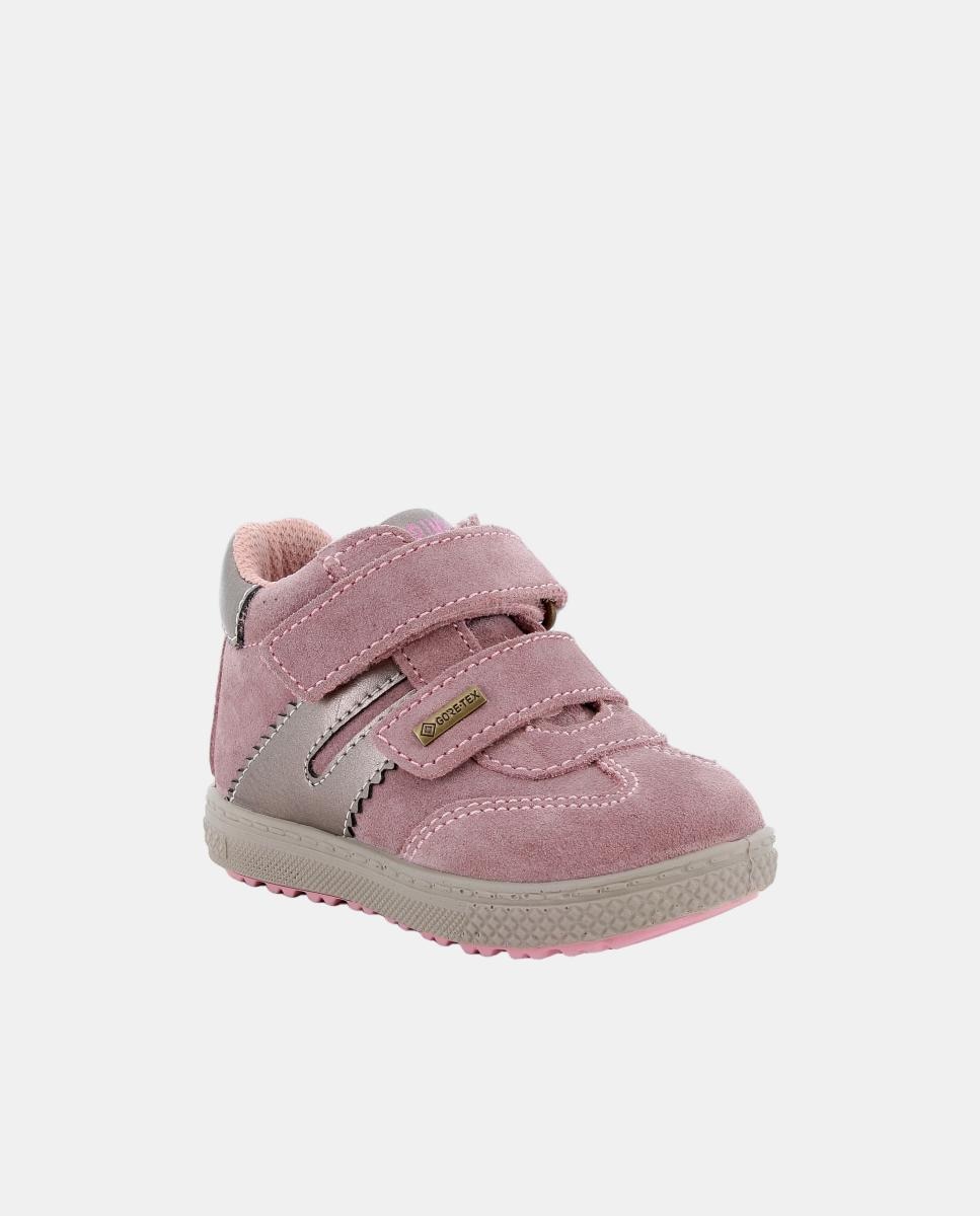 Zapatilla de bebé niña, con cierre con doble velcro, forro Goretex - Primigi - Rosa Rosa-3