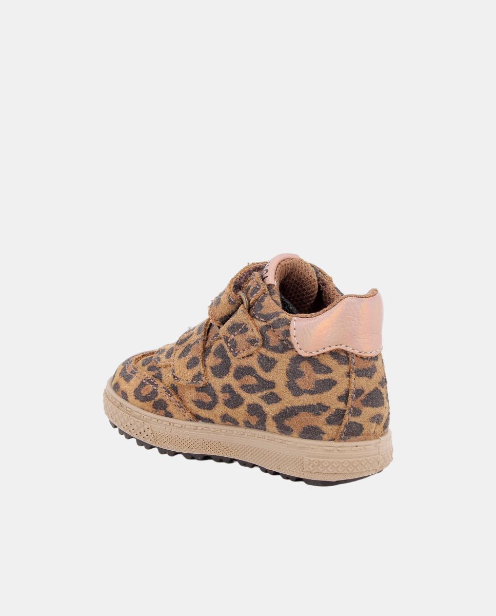 Zapatilla de bebé niña, con cierre con doble velcro, forro Goretex - Primigi - Cuero Cuero-2