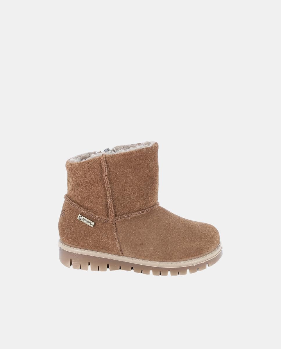 Botines de bebé niña, cierre con cremallera lateral, forro Goretex y pelo - Primigi - Cuero Cuero-1