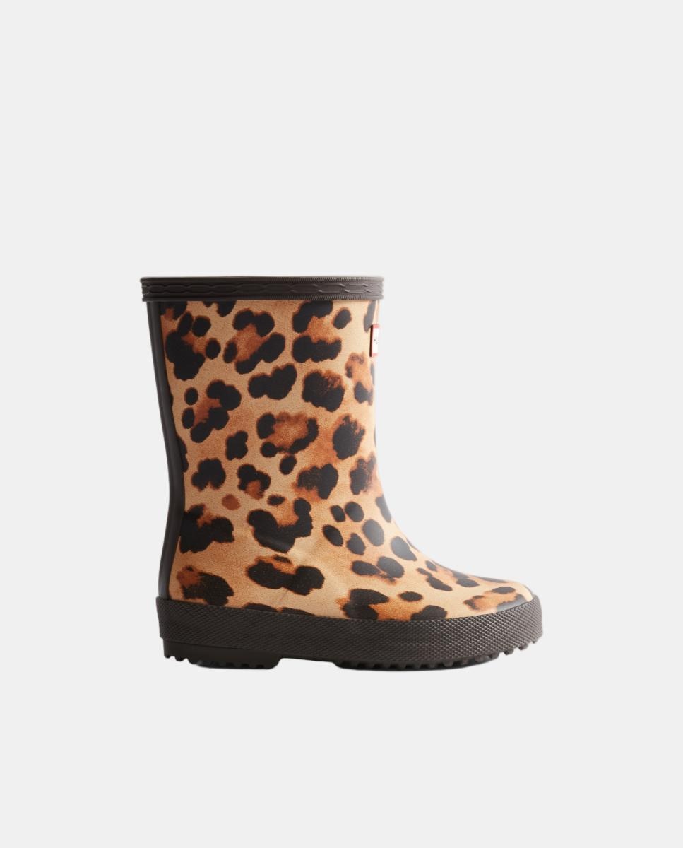 Imagen 0 de Bota de agua FIRST KIDS con estampado de leopardo para niña. Amarillo