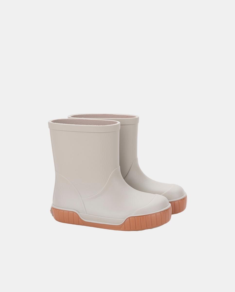 Bota de agua bicolor con el piso en color caramelo y acabado mate, diseñado en concepto barefoot medium. - Igor - Gris Piedra Gris Piedra-2