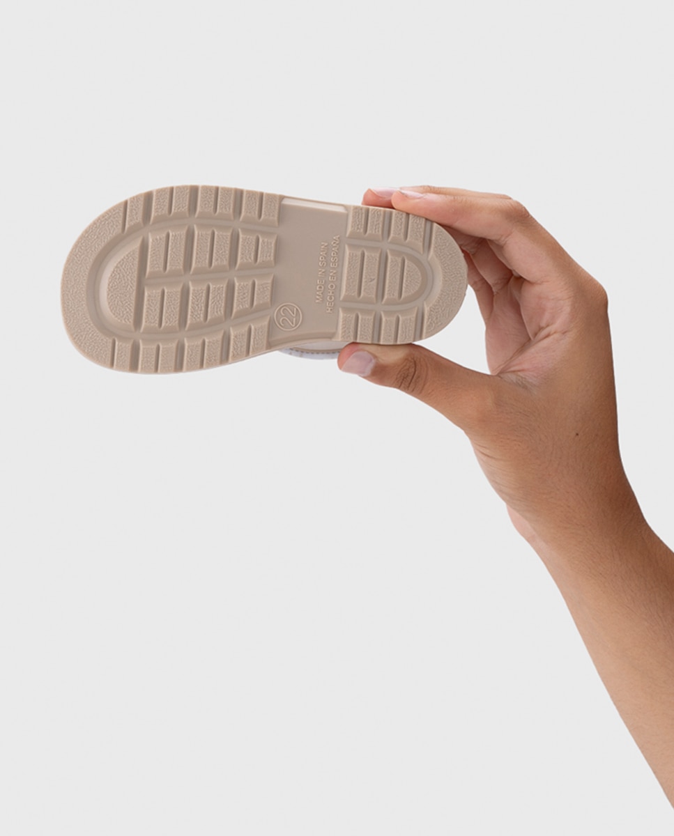 Bota de agua de caña baja diseñada en concepto barefoot, motivo GATO - Igor - Beige Beige-7