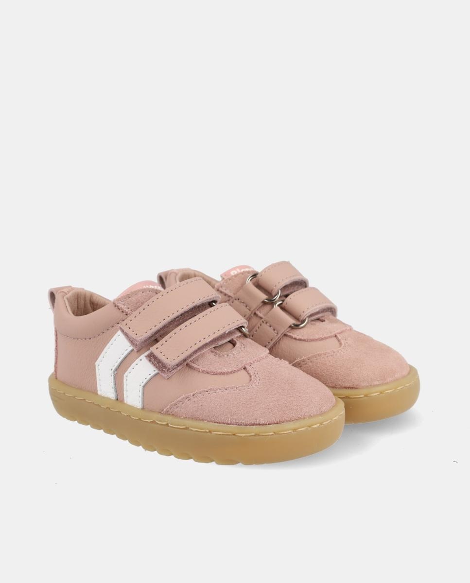 Sapatilhas de Bebé Barefoot com Velcro Blanditos Rosa-2