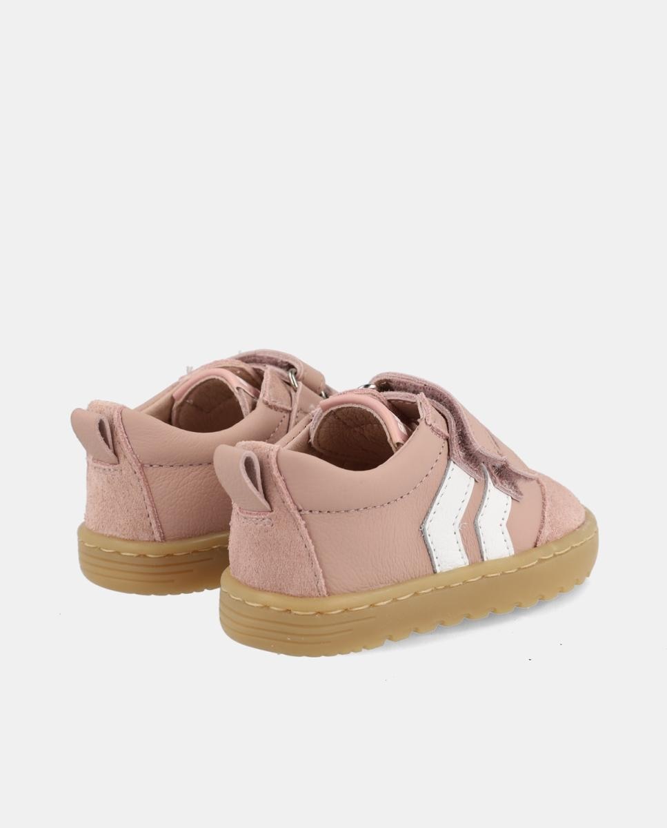 Sapatilhas de Bebé Barefoot com Velcro Blanditos Rosa-3