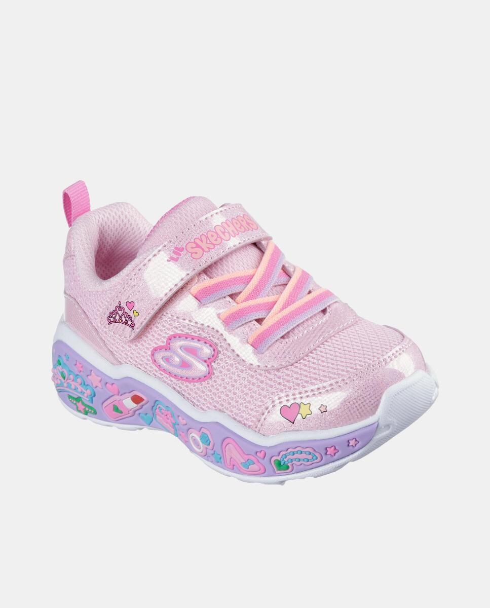 Sapatilhas de Bebé com Luzes Rosa Nude-3