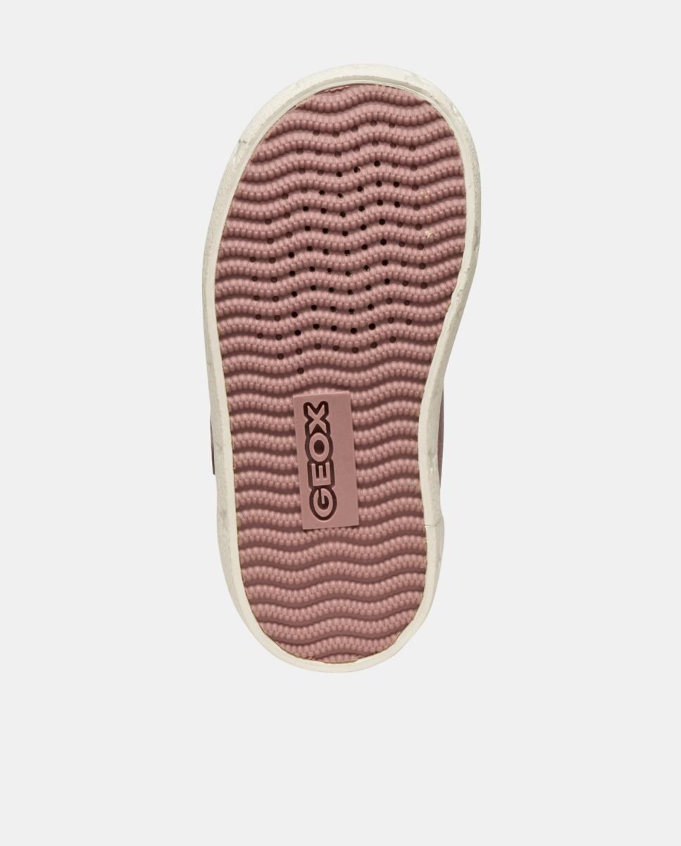 Sapatilhas Transpiráveis Mid Cut de Bebé Rosa-2